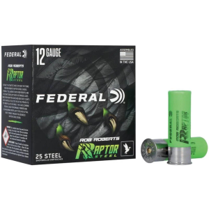 Federal Rob Roberts Raptor Steel 12 Gauge Shotshells 25 Round Box