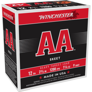 Winchester AA Skeet Heavy Target Load 12 Gauge Shotshells 25 Round Box