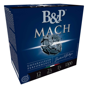 B&P MACH Target 12 Gauge Shotshells 25 Round Box