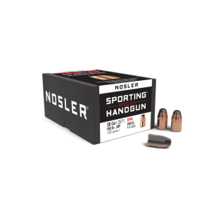 Nosler Sporting Revolver 38 Caliber JHP Handgun Bullets