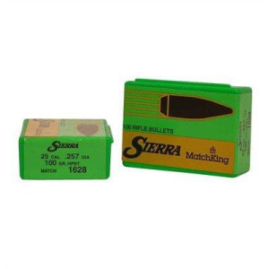 Sierra MatchKing 25 Caliber HPBT Rifle Bullets