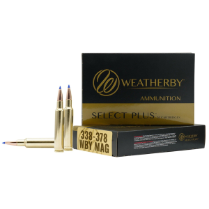 Weatherby Select Plus 338-378 Weatherby Magnum Rifle Ammunition 20 Round Box