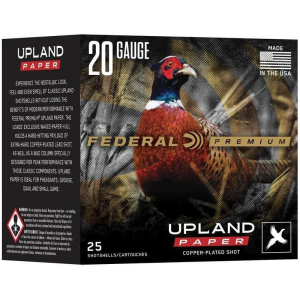 Federal Premium Upland Paper 20 Gauge Shotshells 25 Round Box