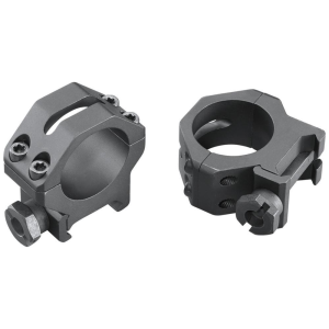 Weaver 4-Hole Tactical Picatinny Aluminum Scope Rings - 1" Medium Matte