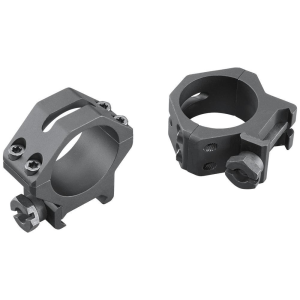 Weaver 4-Hole Tactical Picatinny Aluminum Scope Rings - 30mm Low Matte