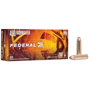 Federal Fusion 450 Bushmaster Rifle Ammunition 20 Round Box