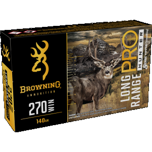 Browning Long Range Pro Hunter 270 Winchester Rifle Ammunition 20 Round Box
