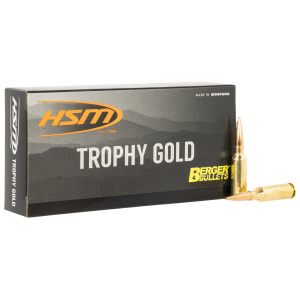HSM Trophy Gold Extended Range 6mm ARC Rifle Ammunition 20 Round Box