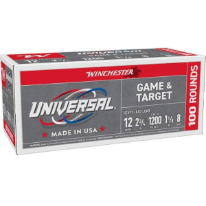 Winchester Universal Game & Target 12 Gauge Shotshells 100 Round Box