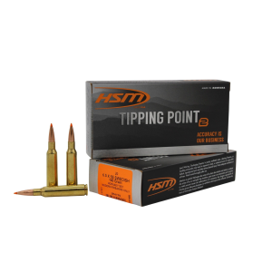 HSM Tipping Point 2 Hornady SST 6.5 x 55mm Swedish Mauser Rifle Ammunition 20 Round Box