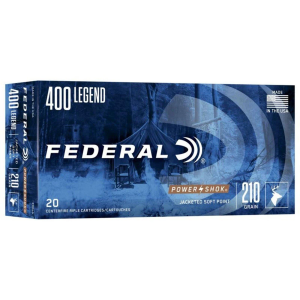 Federal Power-Shok 400 Legend Rifle Ammunition 20 Round Box