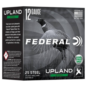 Federal Upland Steel Shotshells 12 Gauge Shotshells 25 Round Box