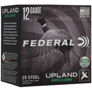 Federal Upland Steel Shotshells 12 Gauge Shotshells 25 Round Box