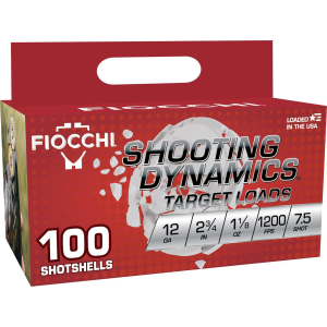 Fiocchi Shooting Dynamics 12 Gauge Shotshells 100 Round Box