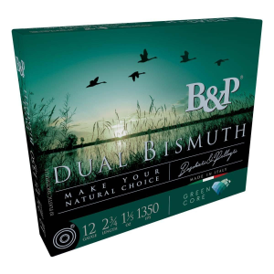 B&P Hunting Dual Bismuth 12 Gauge Shotshells 10 Round Box