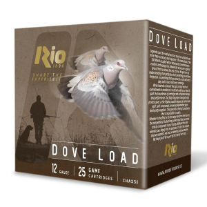 Rio Ammo High Velocity Dove Load 12 Gauge Shotshells 25 Round Box