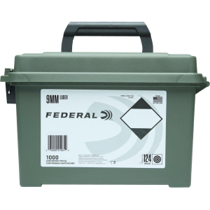 Federal Champion 9mm Handgun Ammunition 1000 Round Can