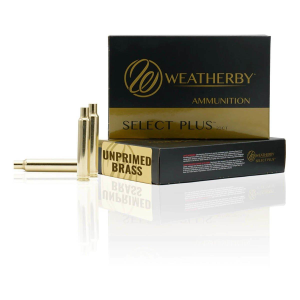 Weatherby Brass Unprimed Rifle Cartridge Cases