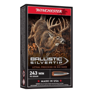 Winchester Ballistic Silvertip 243 Winchester Rifle Ammunition 20 Round Box