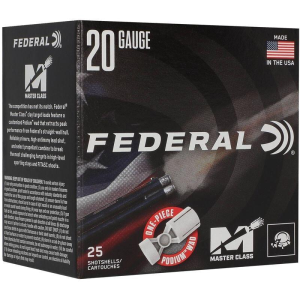 Federal Master Class 20 Gauge Shotshells 25 Round Box