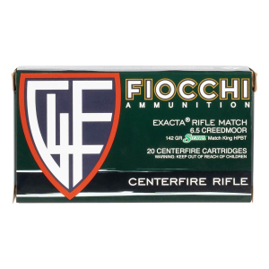 Fiocchi Hyperformance MatchKing 6.5 Creedmoor Rifle Ammunition 20 Round Box