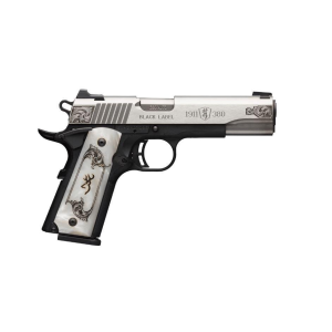 Browning 1911-380 Medallion Stainless Engraved Full Size 380 ACP Pistol
