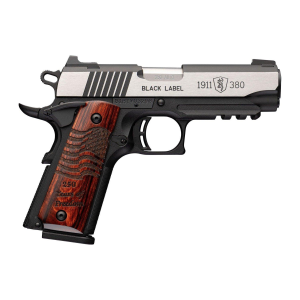 Browning 1911-380 Black Label Medallion 250 With Rail Compact 380 ACP Pistol