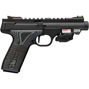 Browning Buck Mark Black Label 250 With Crimson Trace Laser & Threaded Barrel 22 Long Rifle Pistol