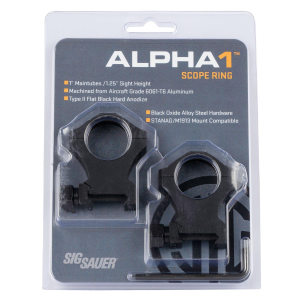 Sig Sauer Alpha1 Hunting Aluminum Scope Rings 1 in. Extra High