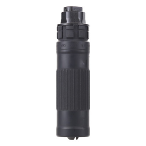 Dead Air Silencers Dead Air Lazarus 6 6mm 5.88" Black Suppressor w/Xeno Adapter & DA129 1/2"x28 Xeno 3Prong Flash Hider (NFA) LZ6XNBLK