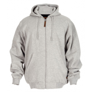 Berne Thermal Lined Hooded Sweatshirt - Men's Grey 6XL Tall