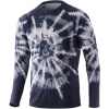 Huk Spiral Dye Pursuit L/S Shirt   Mens, Volcanic Ash, L