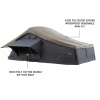 Overland Vehicle Systems Nomadic Extended Roof Top Tent W/ Green Rain Fly And Black Cover   2+ Person, 4 Season, Dark Gray/Green