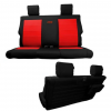 Bartact Jeep Wrangler Jk 2 Door 20 Tactical Series Rear Bench Seat Covers, Black/Black
