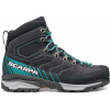 Scarpa Mescalito Trk Gtx Approach Shoes   Womens, Dark Anthracite/Tropical Green, 40