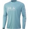 Huk Performance Fishing Huk Performance Fishing Vented Pursuit L/S Shirt   Mens, Porcelain Blue, Xxl