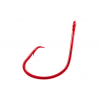 Owner Hooks Mutu Light Circle Hook Hook, Hangnail Point Light Wire, Red, Size 7/0, 3 Per Pack