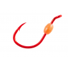 Owner Hooks Walleye Bait Hook With Hot Glow Bead, Needle Point, All Purpose, Red, Size 2, 8 Per Pack