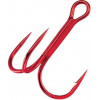 Gamakatsu Treble Hook, Barbed, Needle Point, Round Bend, Red, Size 12, 10 Per Pack