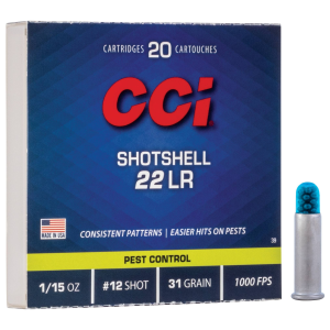 Rimfire Shotshell, 22 LR, 12 Shot, 1000 fps
