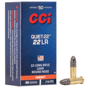 Quiet-22, 22 LR, 40 Grain, Lead Round Nose, 710 fps