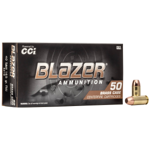 Blazer Brass, 40 S&W, 165 Grain, Full Metal Jacket, 1050 fps