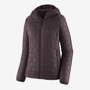 Patagonia Nano Puff Fitz Roy Trout Hoody - Women's - Obsidian Plum - XS