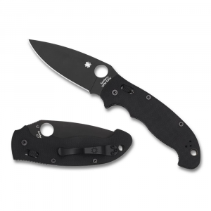 Spyderco Manix 2 XL Knife - Black and Black - One Size