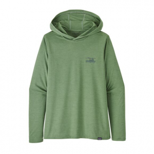 Patagonia Capilene Cool Daily Graphic Hoody - Women's - 73 Skyline Sedge Green X-Dye - S