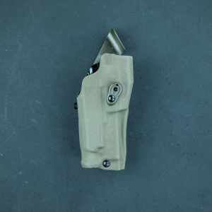 Safariland 6354 ALS Optic Compatible Holster + QLS Fork - Glock (2024), 17, Left, Ranger Green Cordura, Open Top No Cover (RDSO)