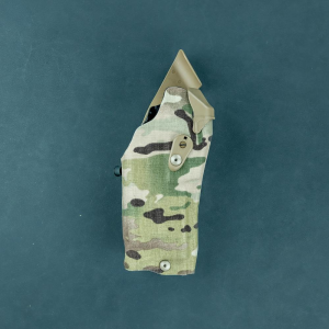 Safariland 6354RDS/RDSO ALS Optic-Compatible Holster + QLS Fork - Staccato, P 4.4", Full-Size Light, Right, Multicam Original Cordura, Optic Hood Cover (RDS)