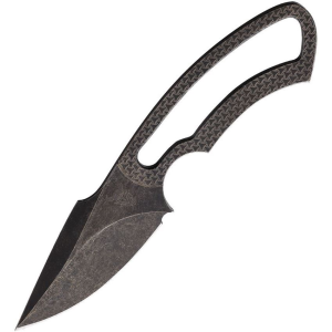 Valhalla Combat Tactical 001 Alviss Black Fixed Blade Knife Black Handles