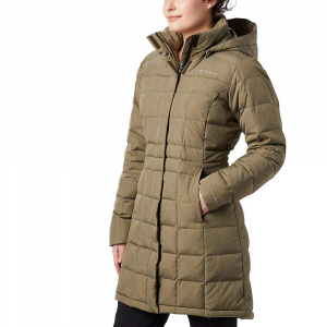 Columbia Hexbreaker Long Down Jacket - XS - Olive Green Heather - Women