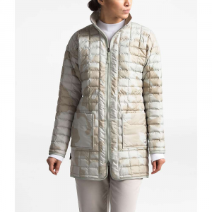 The North Face ThermoBall Eco Long Jacket - XS - Dove Grey Oversized Textured Camo Print - Women
